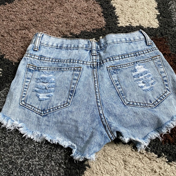 denim shorts - Picture 2 of 2
